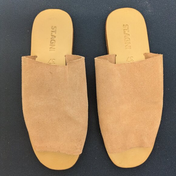 St Agni Suede Leather Sandals (Clay) - Picture 4 of 15